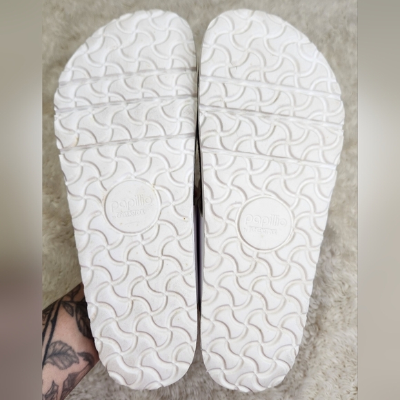 Papillio By BIRKENSTOCK VEGAN Gizeh Flex Platform Birko-Flor White Size 41 (L10) - Picture 12 of 13